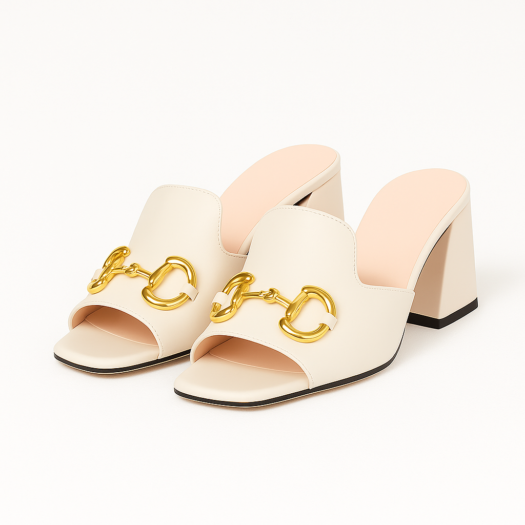 Heelory Off-White Horsebit 2.5 Inch heels - HL27