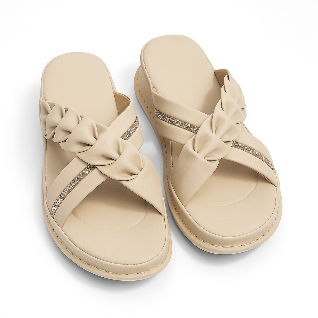 Heelory Ash Gray Sandals HL2 – Minimal Daily Flats