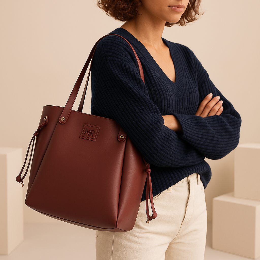 Heelory Mehroon Leather Bag – HL18