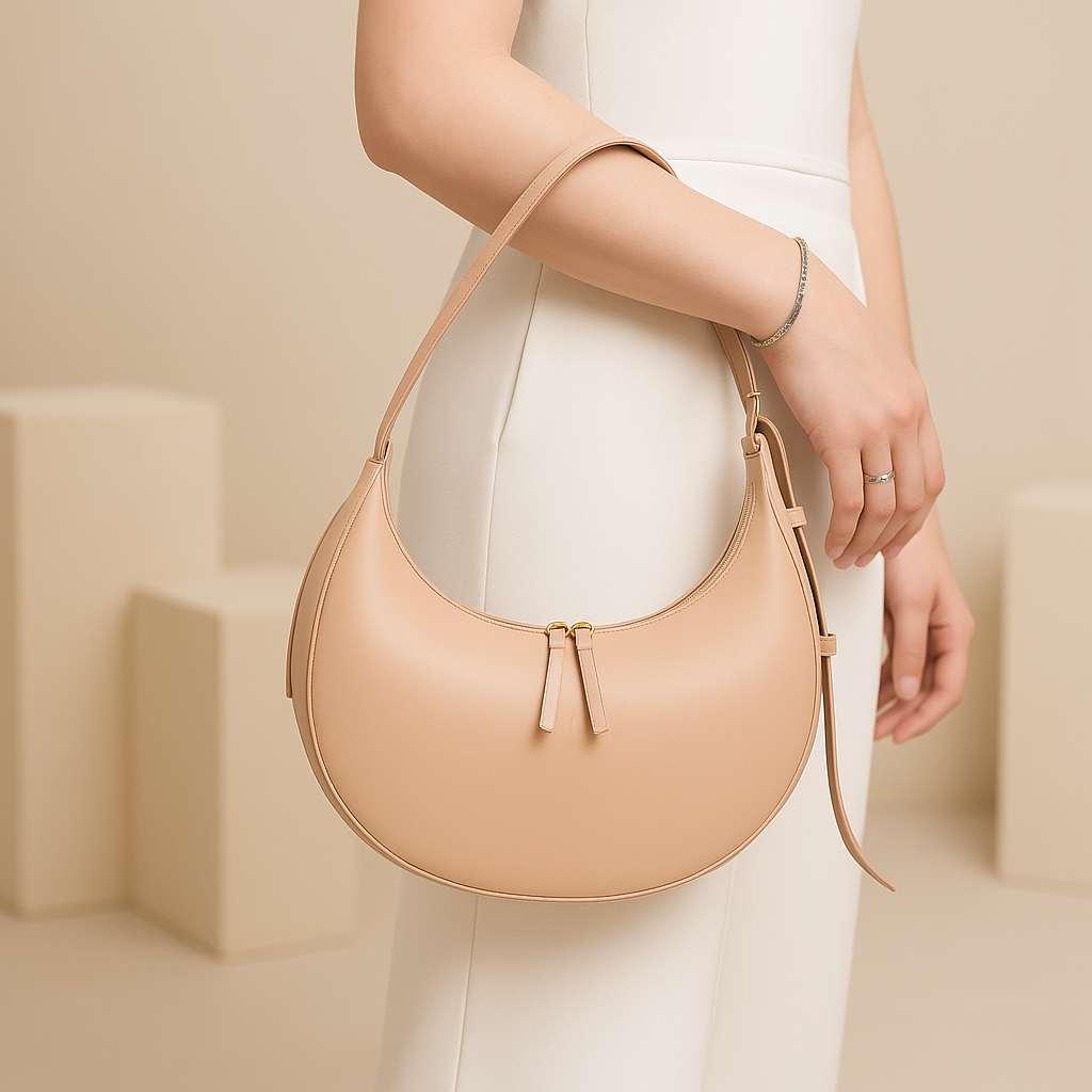 Heelory Claudia Hobo Bag Beige – HL8