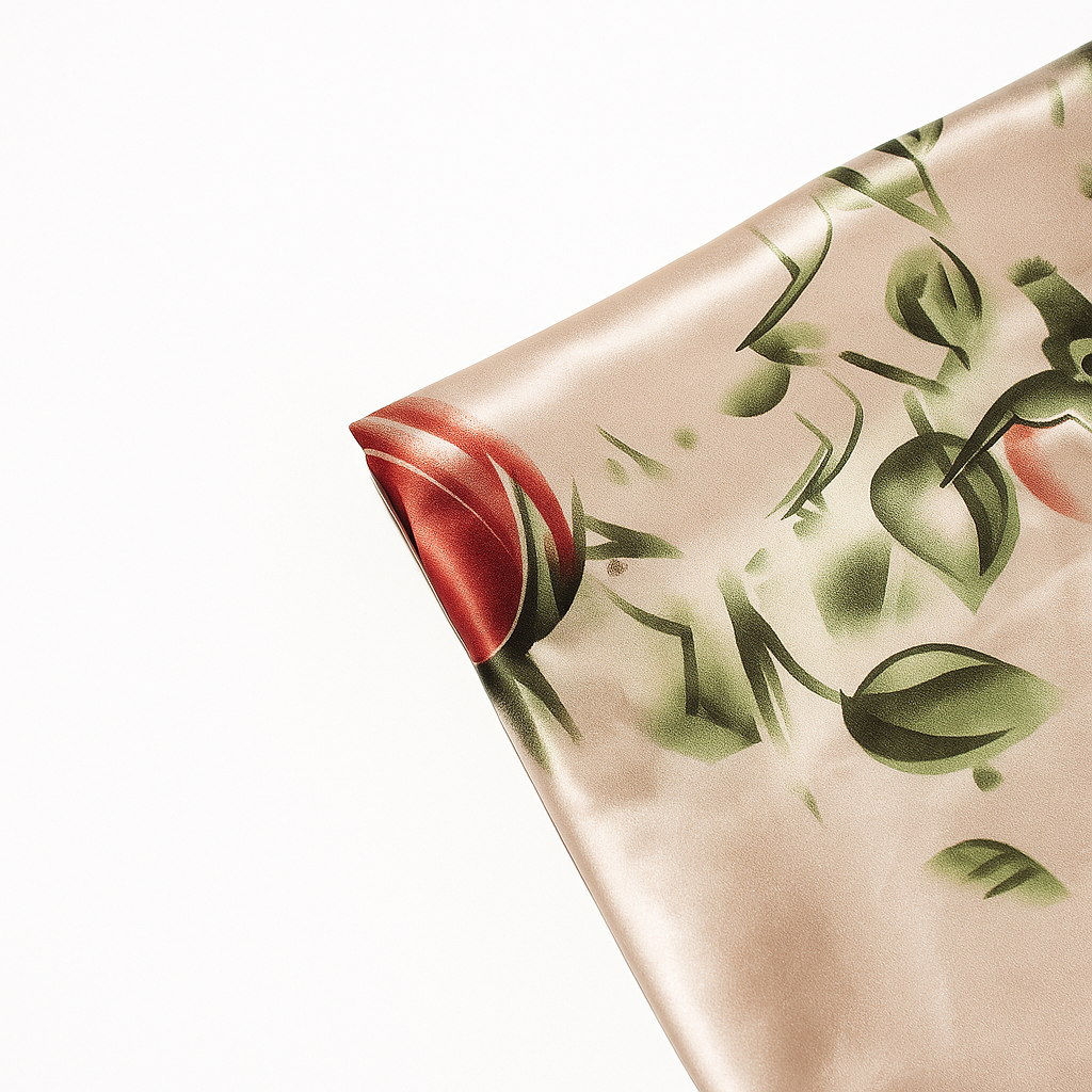 Heelory Pink Floral Silk Scarf – HL1