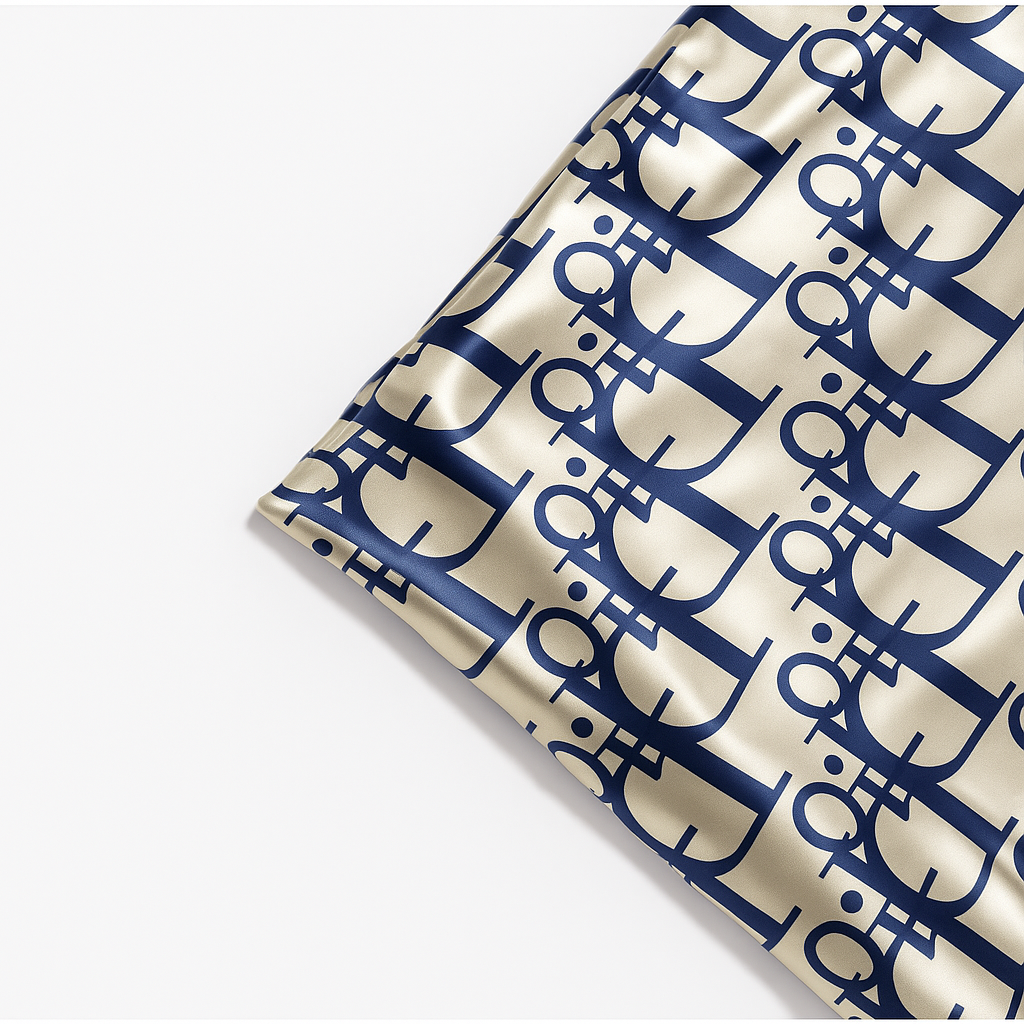 Heelory Blue Silk Scarf – HL2