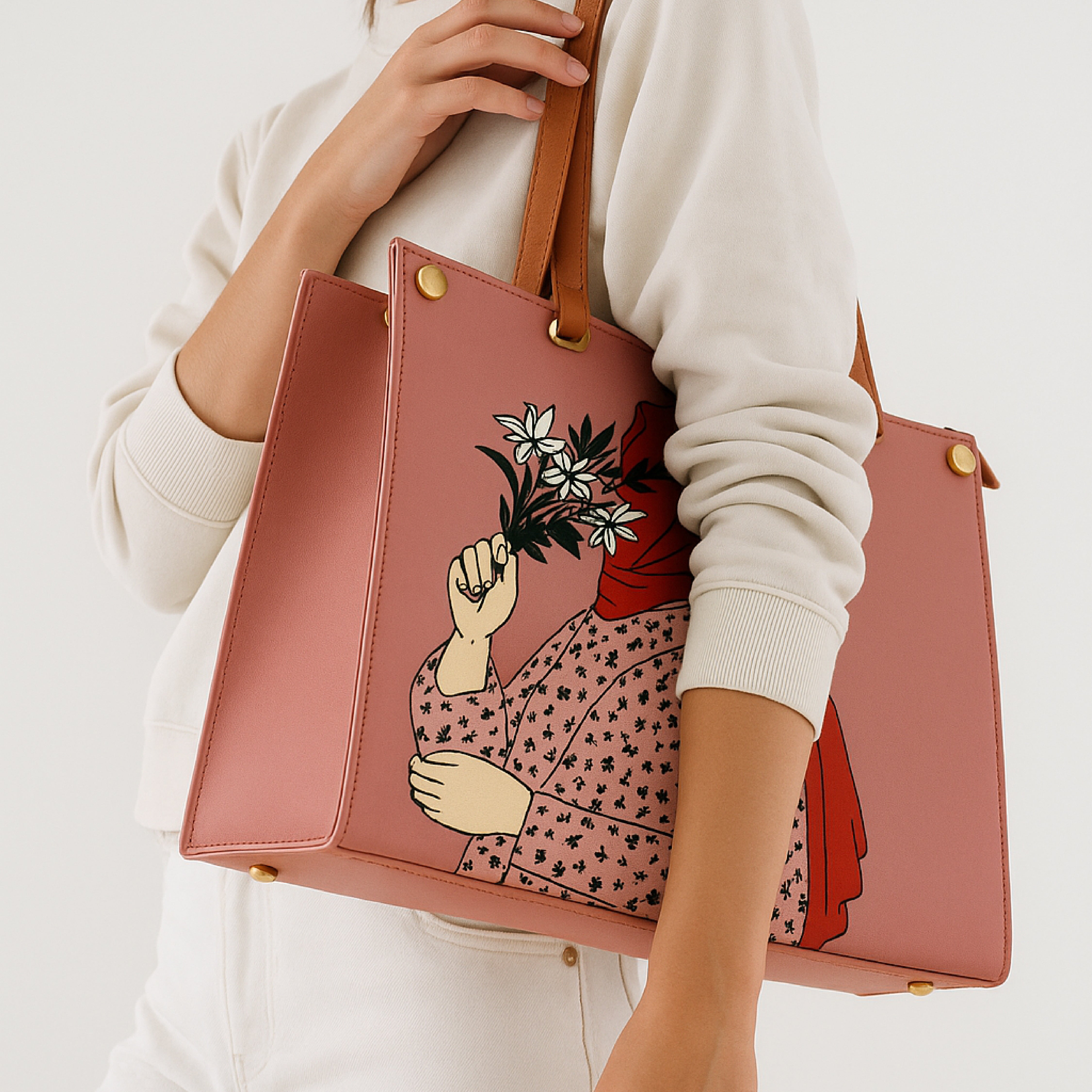 Heelory Pink Hijabi Tote bag – HL5