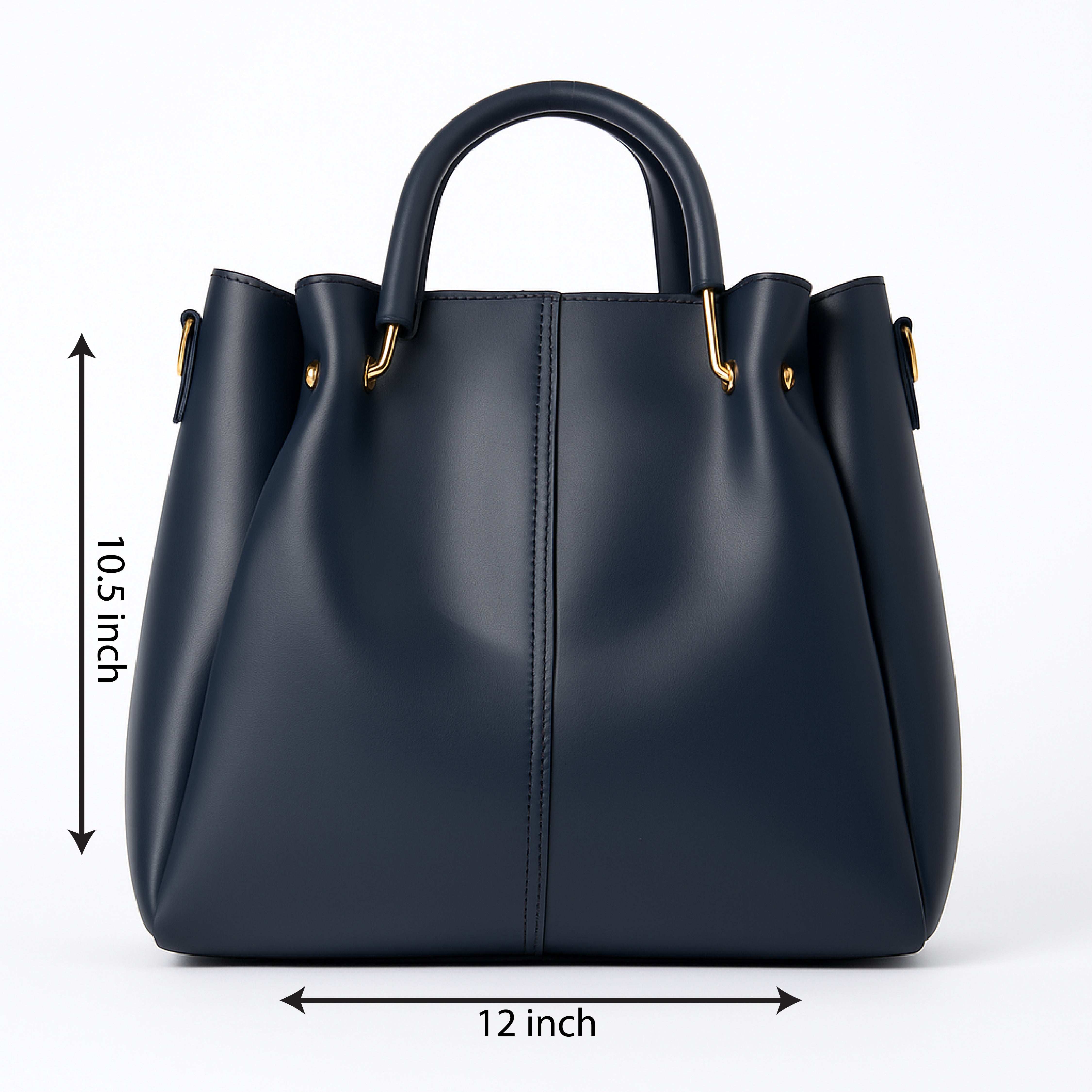 Heelory Elegant Blue Leather Bag set – HL6