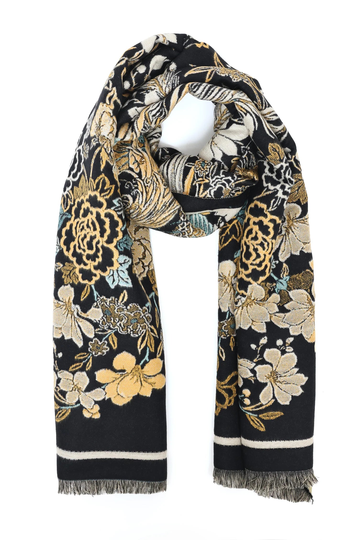 Heelory black Classic Cotton Scarf – HL6