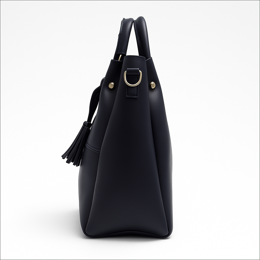 Heelory Elegant Blue Leather Bag set – HL6