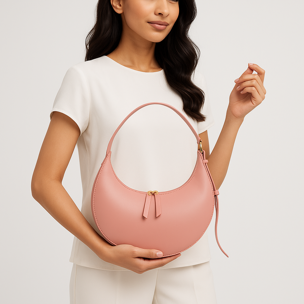Claudia Pink Hobo Bag - HL19