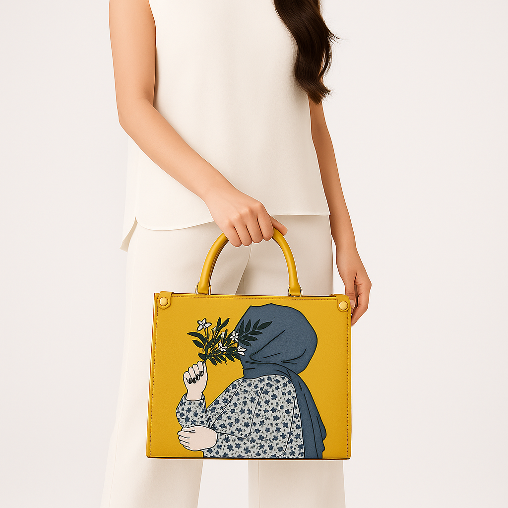 Heelory Mustard Hijabi Tote bag – HL3